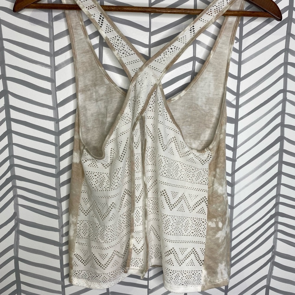 Victoria Secret Razorback Mesh Tye Dye Neutral Tank - Picture 5 of 7